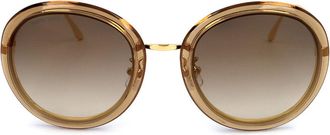 Longines LG0011-H 45G Womens Sunglasses Brown Size 56