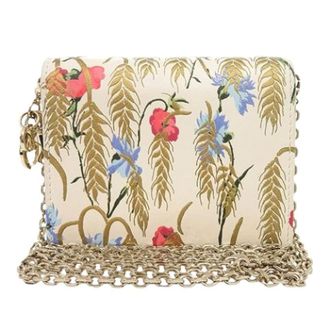 Dior Pre-owned Mini Bags, female, Multicolor, Size: ONE SIZE Pre-owned Printed Leather Mini Crossbody