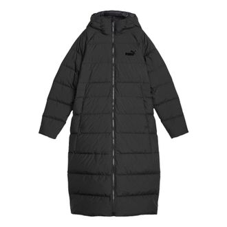 Puma (WMNS) PUMA Long Hooded Down Coat Black 678331-01