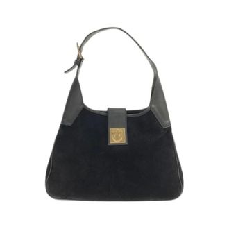 Ferragamo Pre-owned Shoulder Bag - Dames - Pre-owned - Zwart - Maat: ONE Size Leer