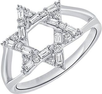 Sabrina Designs 14K 0.33 ct. tw. Diamond Star Of David Ring