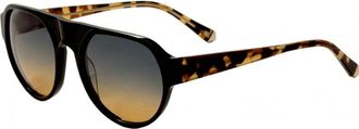 Kate Young for Tura Womens K572-BLK-53 K572 53 BLK Lucy Sunglasses - Black - One Size