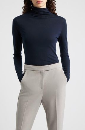 BOSS Elavu Turtleneck Top in Sky Captain at Nordstrom, Size X-Large