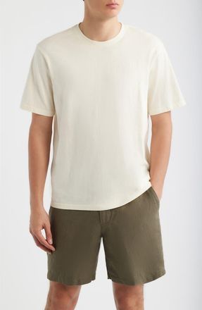 Nordstrom Slub Cotton Crewneck T-Shirt in Yellow Pale at Nordstrom, Size Xxx-Large