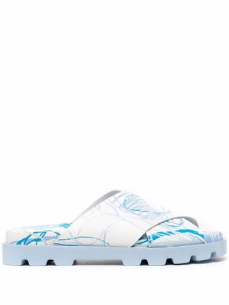 Camper Brutus abstract print sandals - Blue