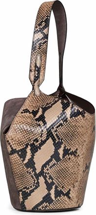 Khaite Womens Tote Bag Mini Lotus Multicolour Calfskin Shoulder