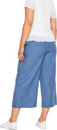 M&Co Womens Denim Linen Look Culottes - Womens