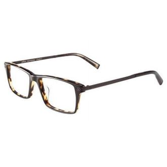 John Varvatos Mens V367Uf Rectangle Eyeglasses In Black Tortoise