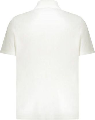 Balmain Mens White Cotton Polo Shirt