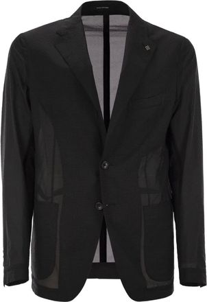Tagliatore Blazer due bottoni con tasche - Nero