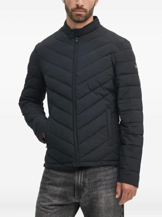 Guess Co chevron-quilted padded jacket - Black