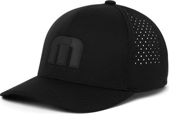 Travis Mathew Bahamas Tech Snapback Hat in Black at Nordstrom, Size One Size Oz