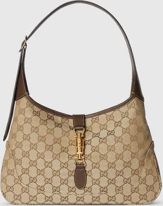 Gucci Jackie 1961 Medium Shoulder Bag, Beige, GG Canvas
