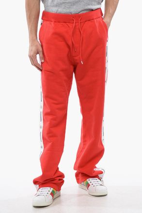 Dsquared2 Joggers In Cotone Garzato Burbs Fit Con Bande A Contrasto Dsquared2