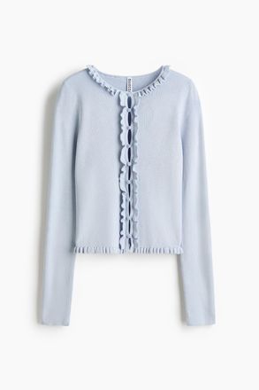 H&M Cardigan mit Volants - Blue
