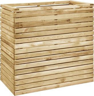 vidaXL Arriate De Madera De Pino Impregnada 100x50x100 Cm Vidaxl
