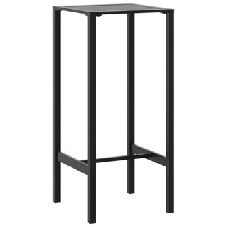 vidaXL Vidaxl Tavolo Da Bar Nero 50x50x110 Cm In Acciaio Verniciato A