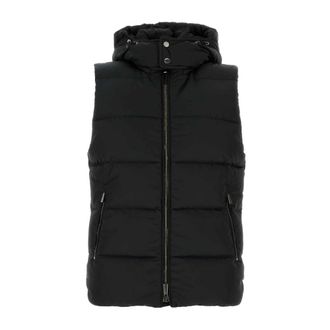 Moorer Vests, male, Black, Size: L Fire Down Jacket