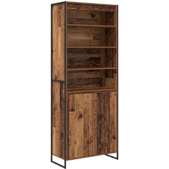 vidaXL Gabinetes Altos 2 Pcs Madera Vieja 79 X 36 X 200 Cm Vidaxl