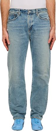 A Gold E High-Waisted Light Blue Denim Jeans