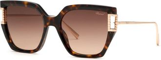 Chopard SCH378M 04BL Womens Sunglasses Tortoiseshell Size 55