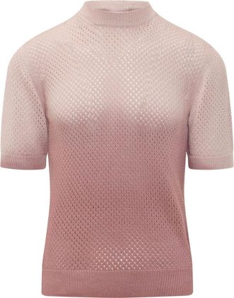 A Paper Kid Pink Knitted T-Shirt