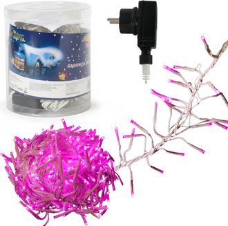 OEM Luces Para &Aacute;rbol De Navidad, 288 Led Tipo Oruga, En Color Rosa, 2 M