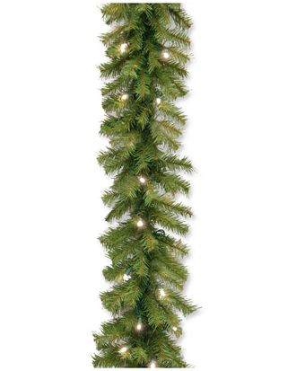 National Tree Company 9Ft Norwood Fir Garland With 50 Concave Soft Lights