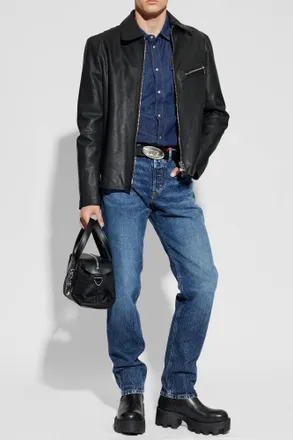 Diesel Denim Shirt D-VEGA, Mens, Navy Blue
