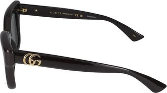 Gucci Womens Gg1828s Sunglasses Black Injected