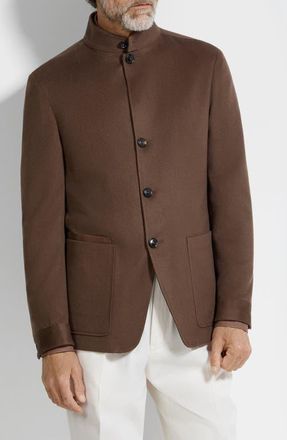 Ermenegildo Zegna Oasi Cashmere Il Conte Jacket in Brown at Nordstrom, Size 46 Us