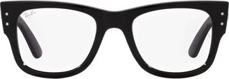 Ray-Ban Mega Wayfarer Optics Gepolariseerde Bril - Dames - Brillen - Zwart - 51 MM - Accessoires