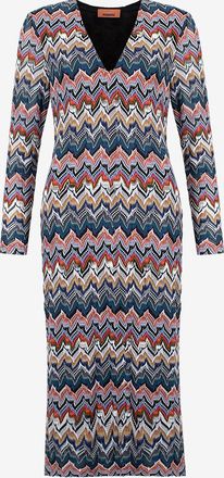 Missoni Schmales Midikleid im Raschel-Lochstrick