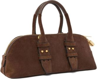 Pinko Bowling Bag - Dames - Handtassen - Bruin - ONE Size - Nylon - Tassen