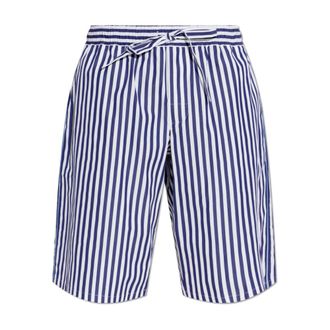 Dolce & Gabbana Casual Shorts, male, Blue, Size: XL Striped Pattern Shorts