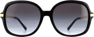 Michael Kors Square dames zwart goud licht grijze gradi&euml;nt zonnebril