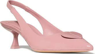 Kate Spade New York lover crinkle patent leather sllingback pump in Barre Pink at Nordstrom, Size 5.5