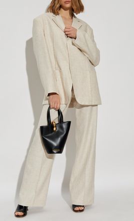 Jacquemus Trousers Sauge, Womens, Cream