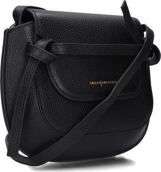 Smaak Tassen, Dames, Zwart, ONE Size, Leer, Clint Crossbody Tas