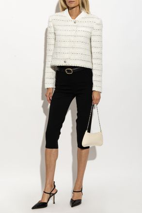 Self Portrait Boxy Jacket, Womens, Cream