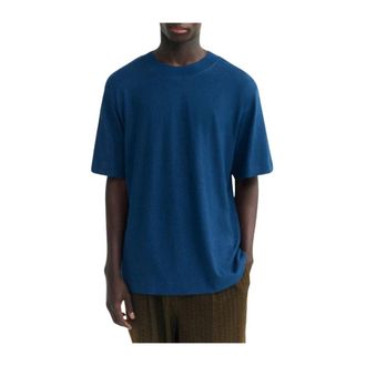 Thinking Mu Heren, Tops, Blauw, Maat: M Katoen