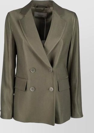 PESERICO double breasted jacket gilet notched lapels