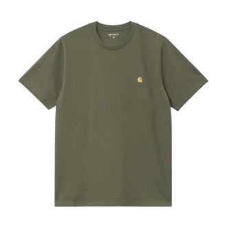 Carhartt Work in Progress Carhartt Wip, T-Shirts, male, Green, Size: XL S/S Chase T-Shirt