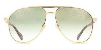 Gucci GG1220S 004 Mens Sunglasses Gold Size 59