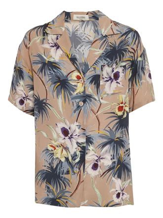 Valentino Garavani 2024 floral tropical shirt - Brown