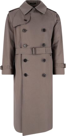 Caruso Trench Doppiopetto In Cotone