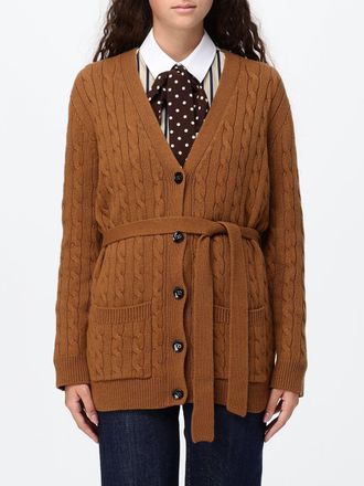 Valentino Garavani Cardigan in 100% cashmere con cintura in vita da annodare