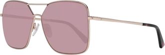 Web Eyewear Rose Gouden Spiegelende Zonnebril voor Vrouwen - Dames - Zonnebrillen - Roze - ONE Size - Accessoires