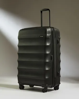Antler Large Suitcase In Black - Juno