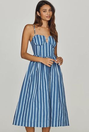 English Factory Marine Midi Dress